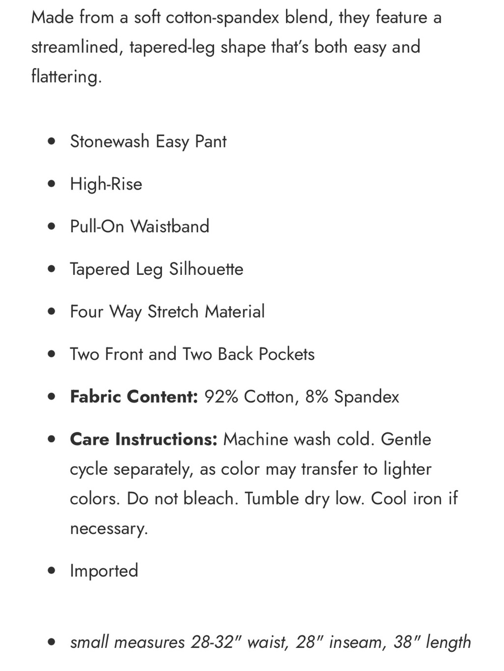 Habitat Blue Straight Leg Pull-On Pants - Picture 6 of 9